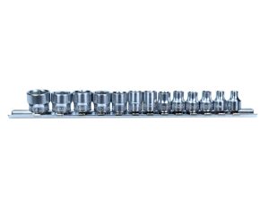 ROOKS Zestaw nasadek SLIM na szynie 1/4"  4-14 mm 13 elementów OK-01.5601