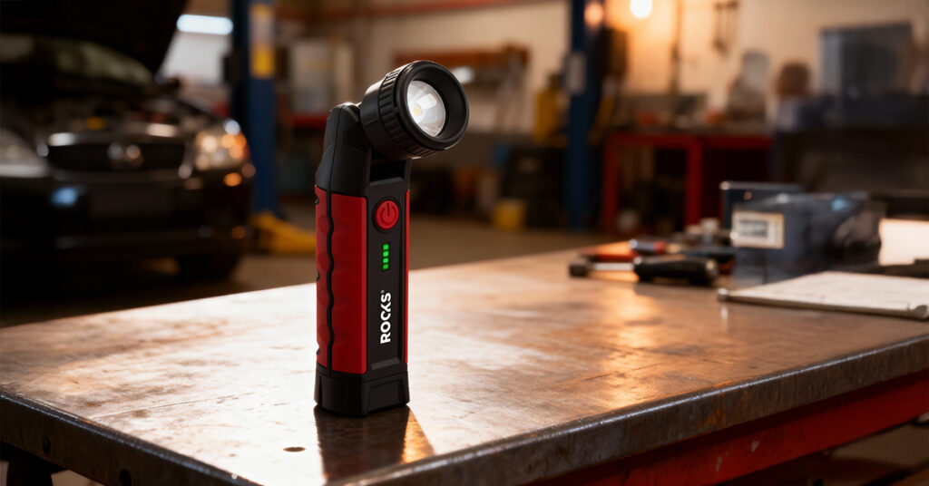 ROOKS Lampa warsztatowa B1 FLEX ZOOM 1000 lum 2600 mAh
