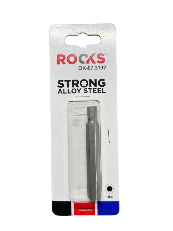 ROOKS LONG Bit 10 mm 3/8" Hex 7 mm x 75 mm S2 OK-07.3192