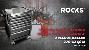 ROOKS szafka narzędziowa strong garage z narzędziami 276 części OK-01.3009