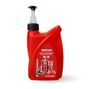 ROOKS Oil for hydraulic point jacks (frog type) and HL15 presses, 1 litre