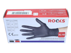 ROOKS GARAGE BLACK V2 XL Nitrile Gloves, 100 pieces